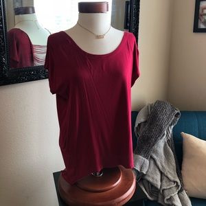 Beautiful Maroon, small, backless blouse